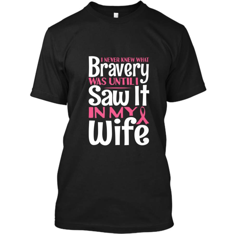 Breast Cancer Shirt Bravery Husband Tee Men Dad Grandpa Gift Custom Ultra Cotton