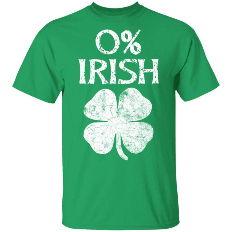 0% Irish Shamrock St Patrick’s Day Vintage shirts