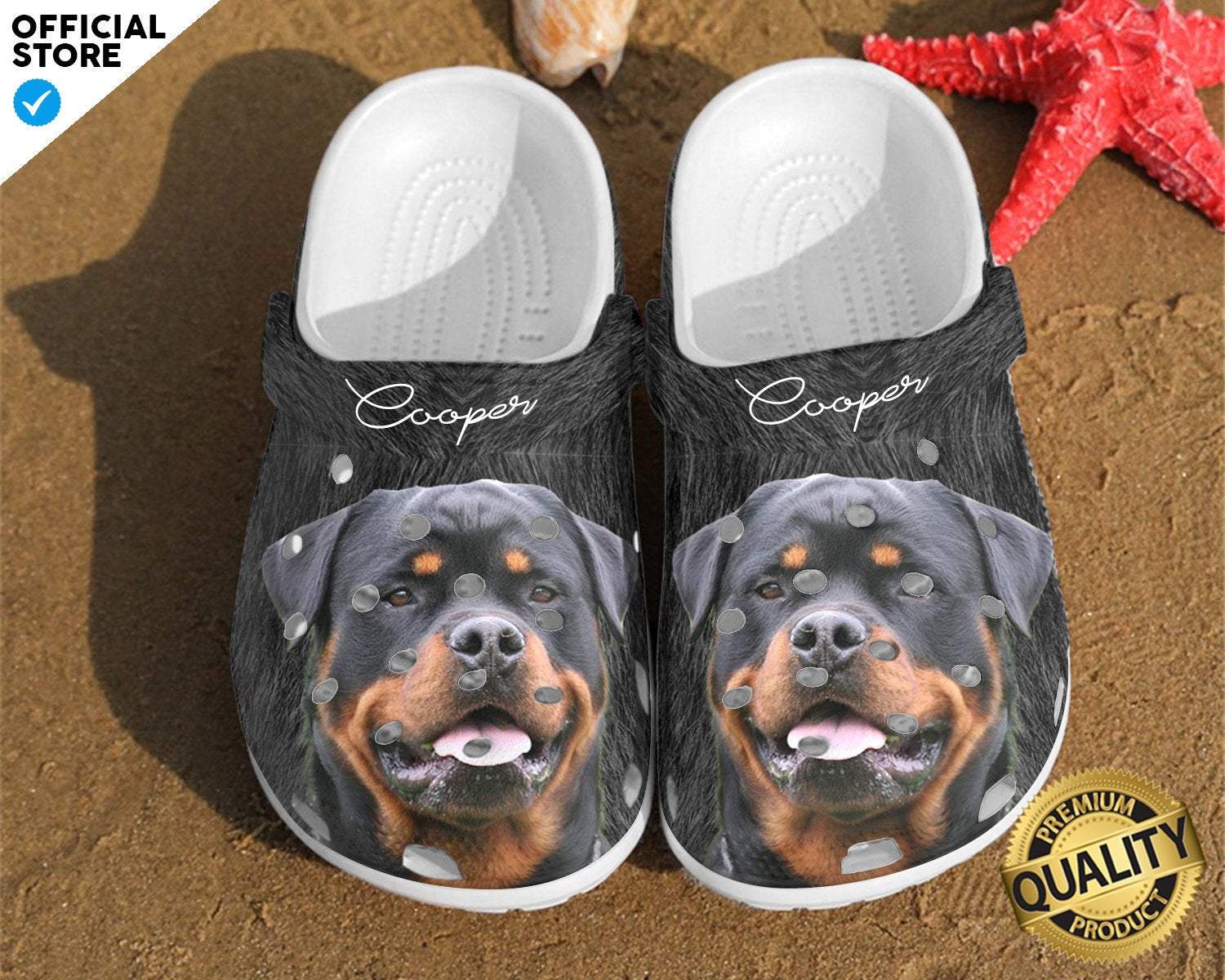 Rottweiler Crocs Crocband Clog