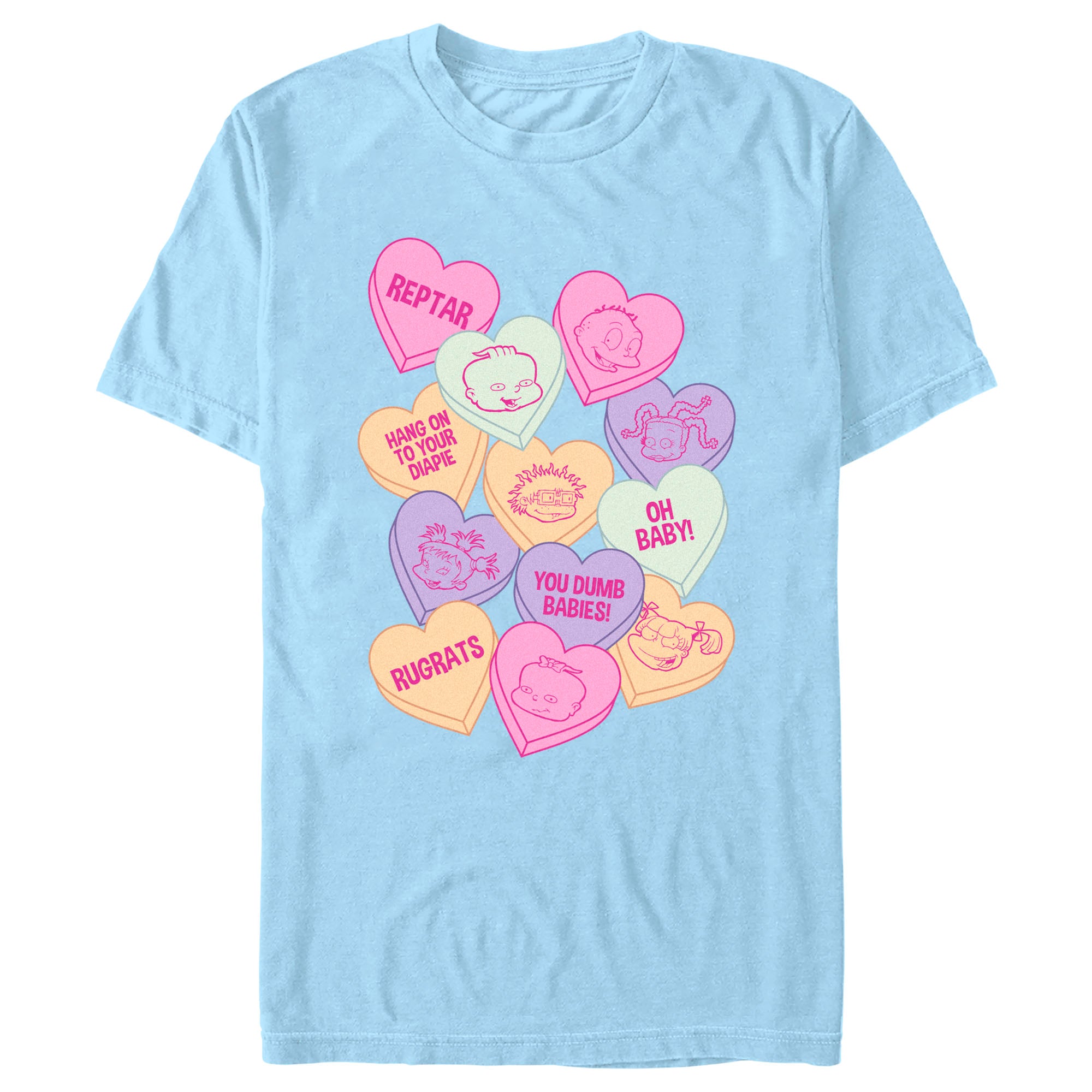 Men’S Rugrats Candy Hearts T-Shirt