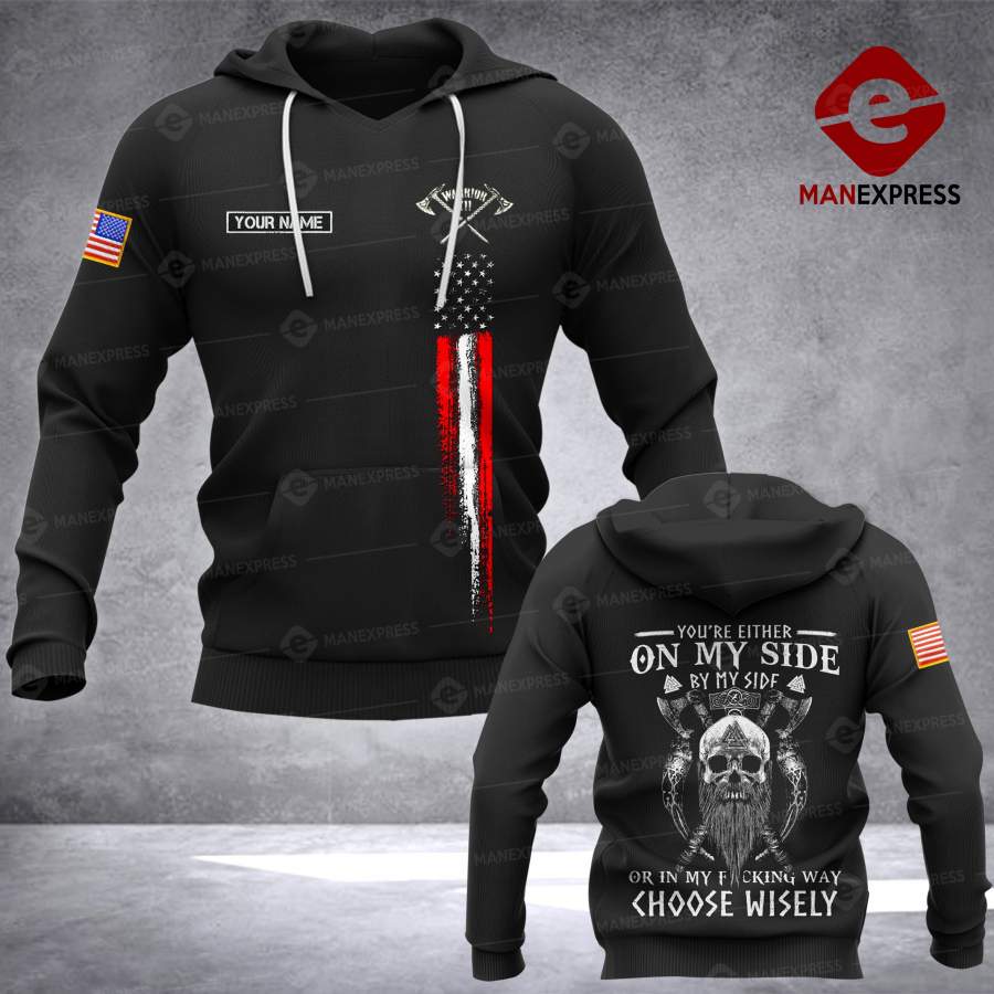 VH CUSTOMIZE USA viking HOODIE 3D ALL OVER PRINT 0312 HMD