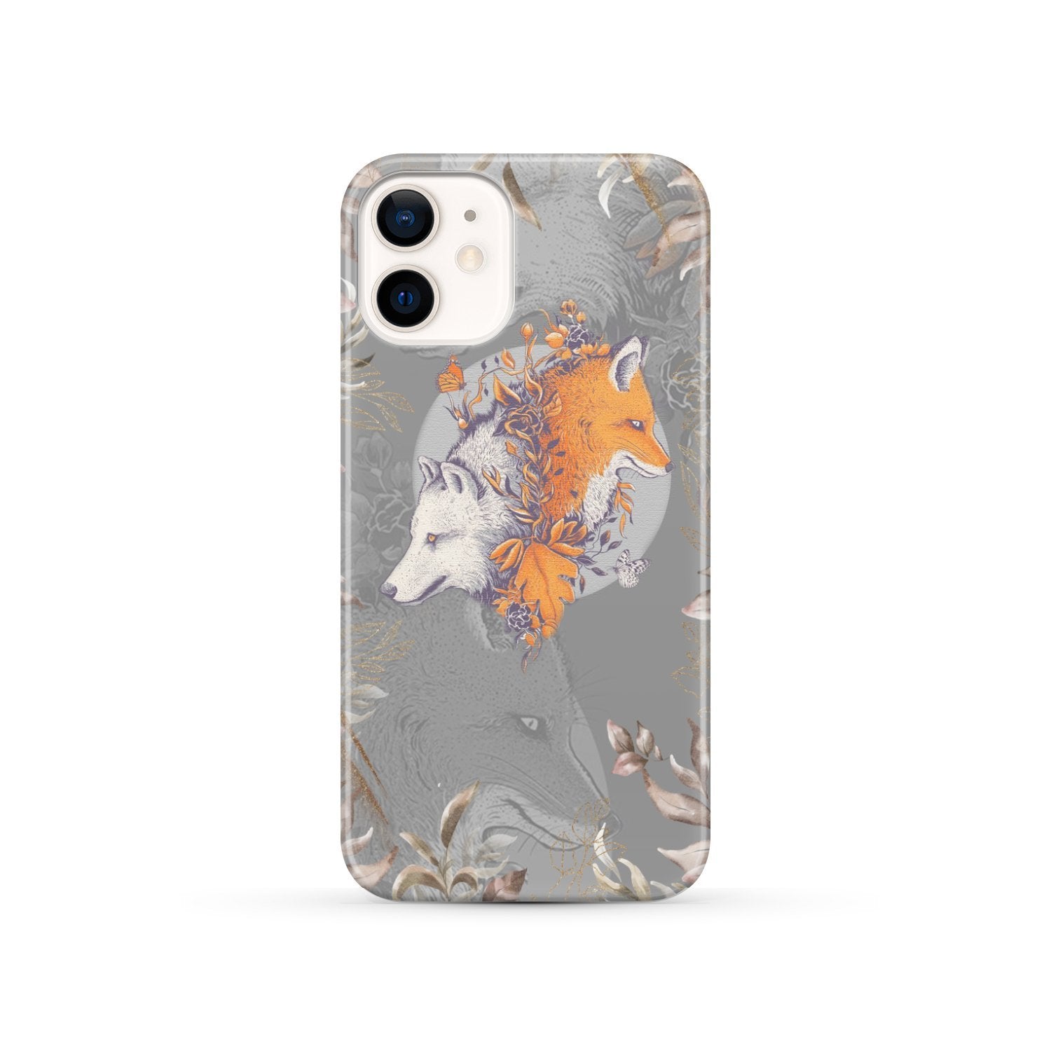 Aesthetic Fox And Wolf Phone Case