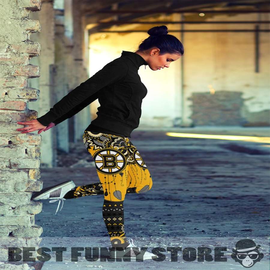 Simple Boho Boston Bruins Leggings