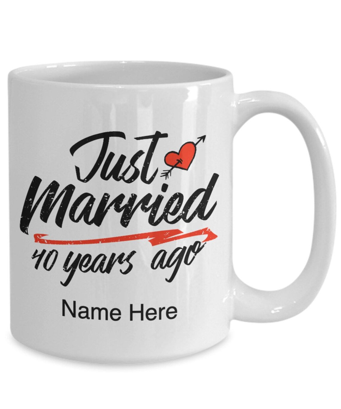 40th Wedding Anniversary Mug T For Couple Husband And Wife Him And Her Just Married 40 Years 9228