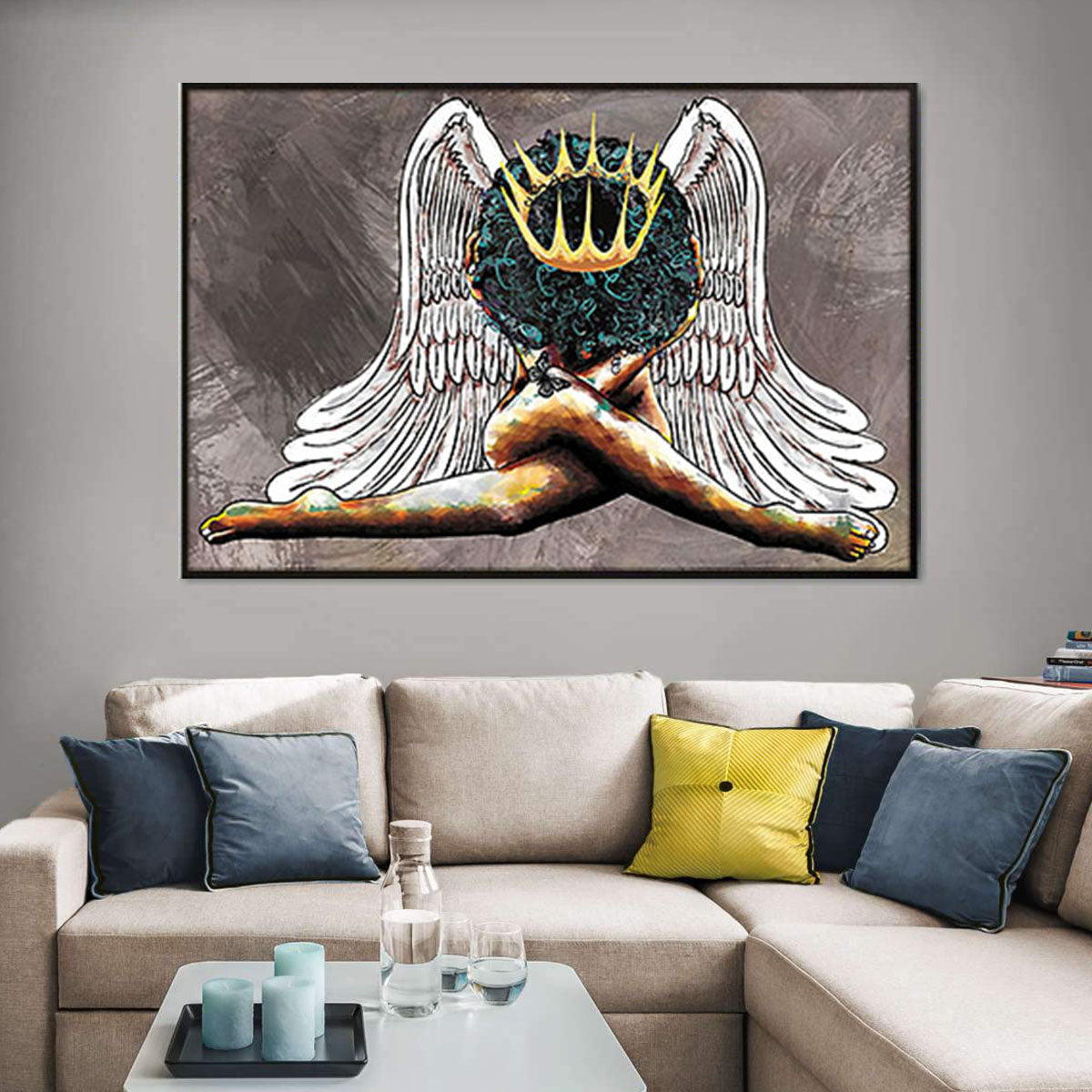 African American Canvas Nice Brown Skin Canvas Art Prints African Queen African King Digital Delightful Home Decor Canvas