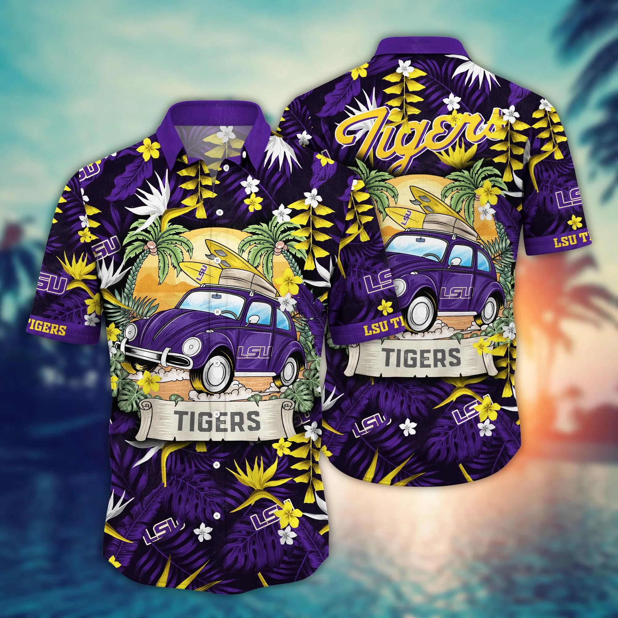 Lsu Tigers NCCA Hawaiian Shirt Shortstime Aloha Shirt