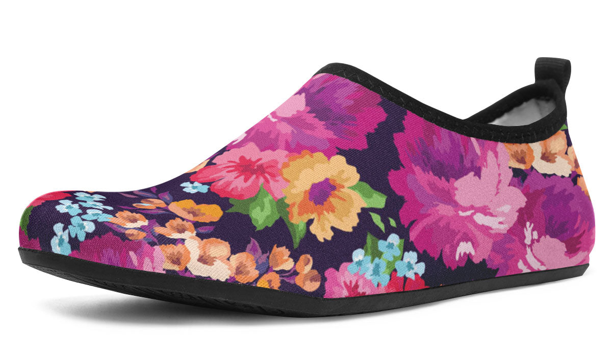 Floral Aqua Barefoot Shoes