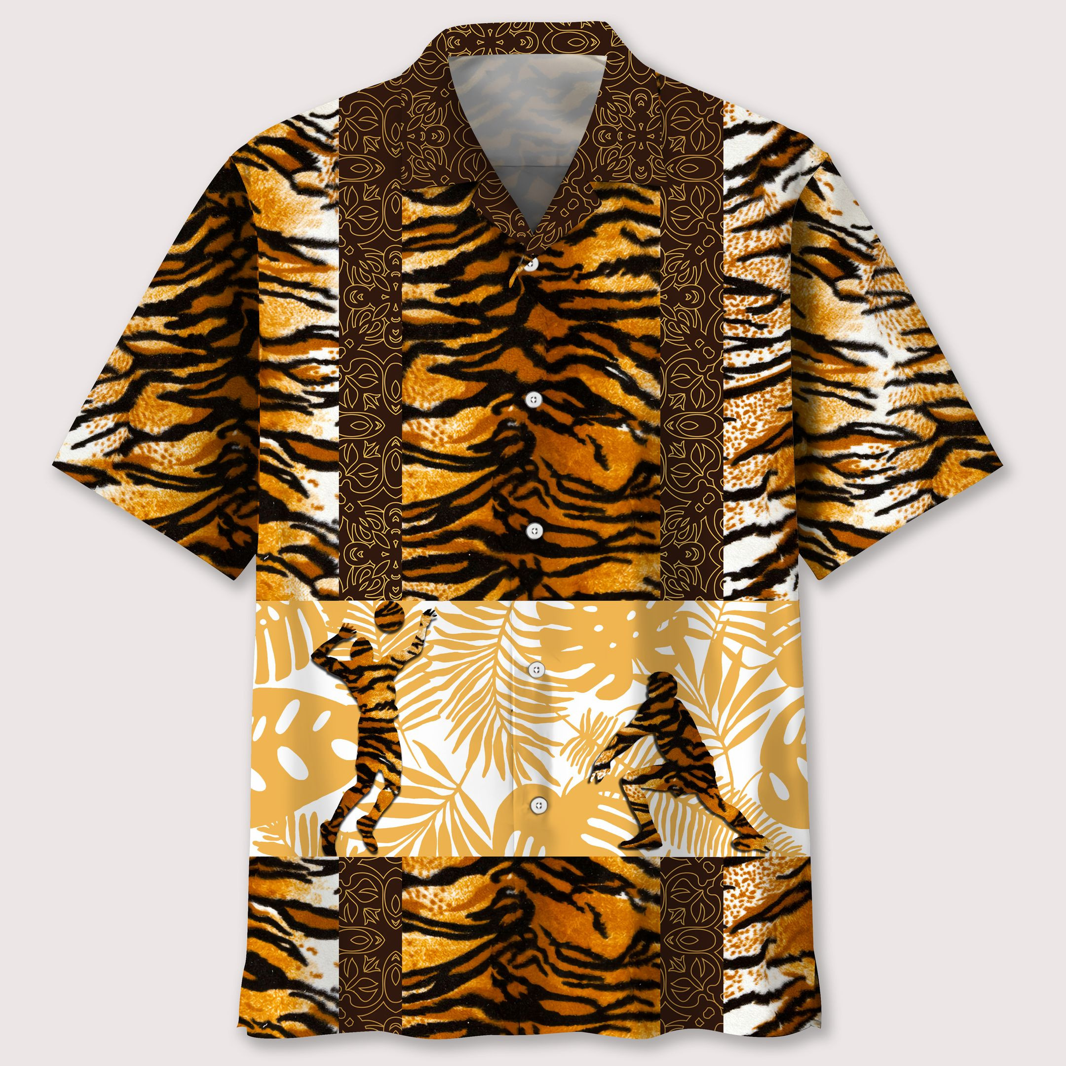 Volleyball Leopard Skin Hawaiian Shirt Ha103437