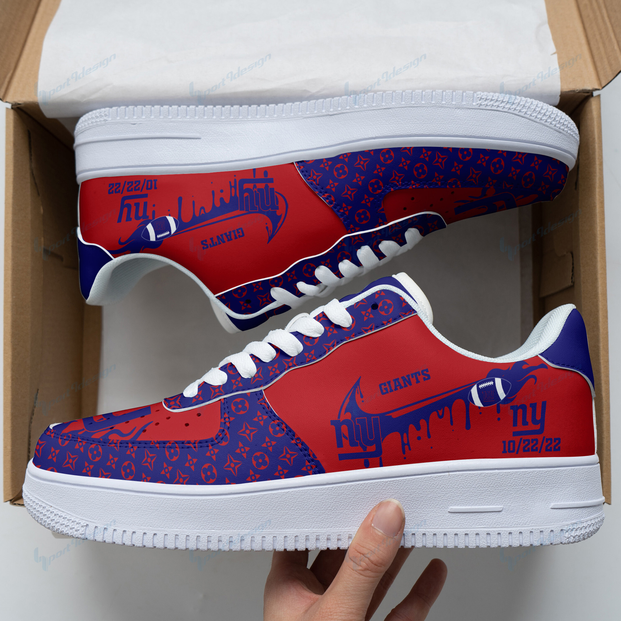 New York Giants Af1 Shoes Bg93