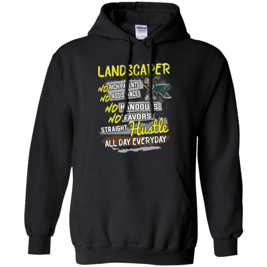 AGR Landscaper No Rich Parents No Assistance No Handouts Hustle Shirt Hoodie