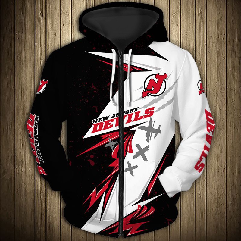 New Jersey Devils Thunder Zip Up Hoodie