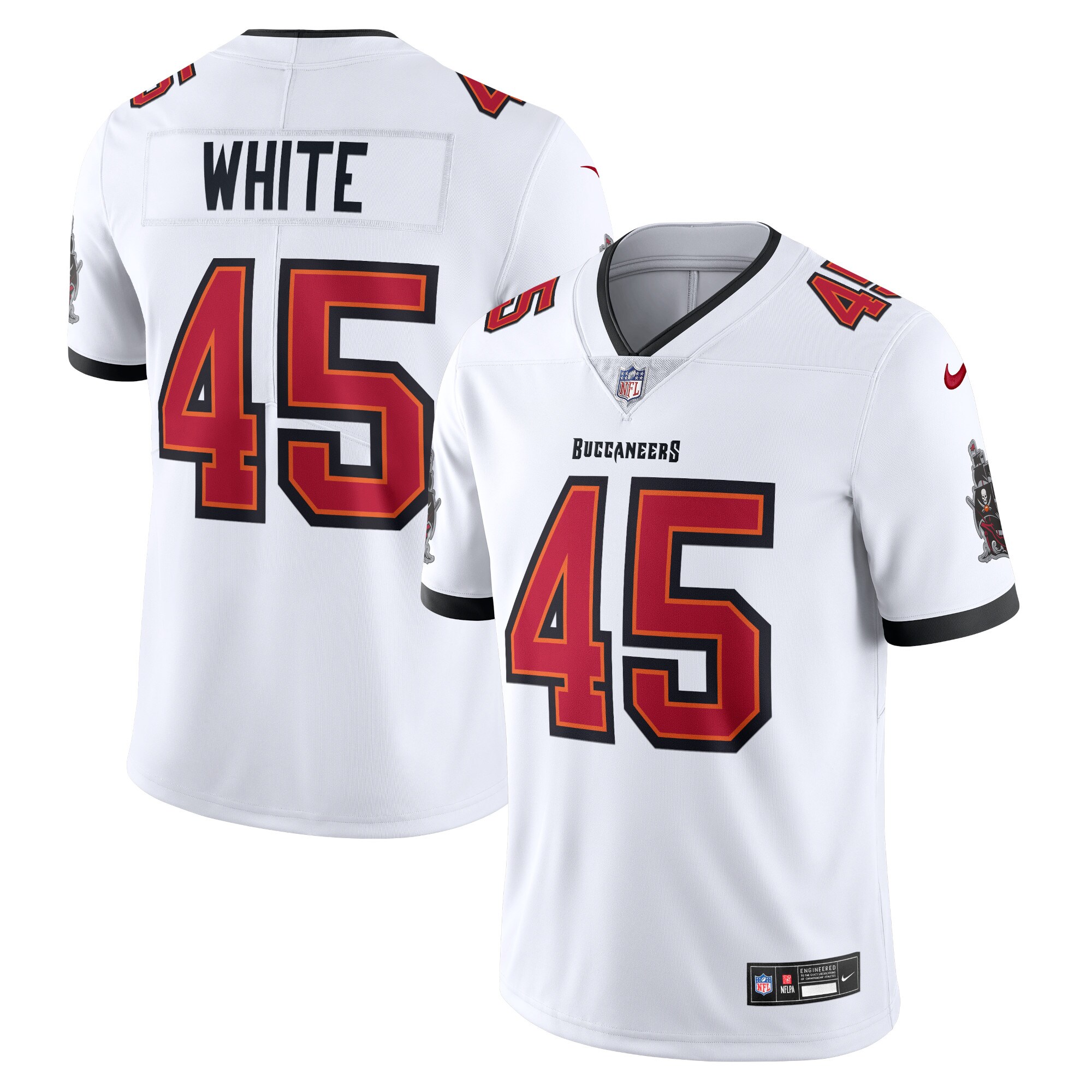 Devin White Tampa Bay Buccaneers Vapor Untouchable Limited Jersey – White