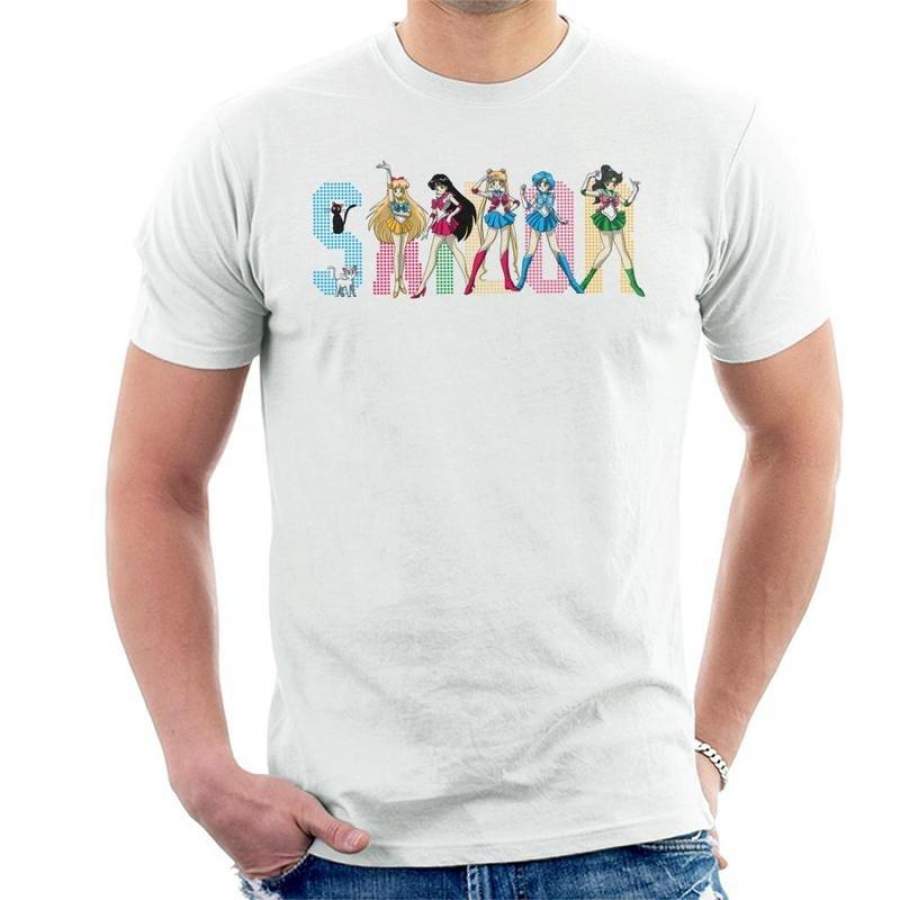 Men’s Fashion Cotton T-shirt Sailor Moon Spice Girls T Shirt Mens Funny T Shirts