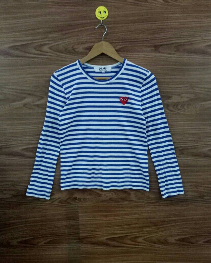 Comme Des Garcons Play Cdg Striped Shirt