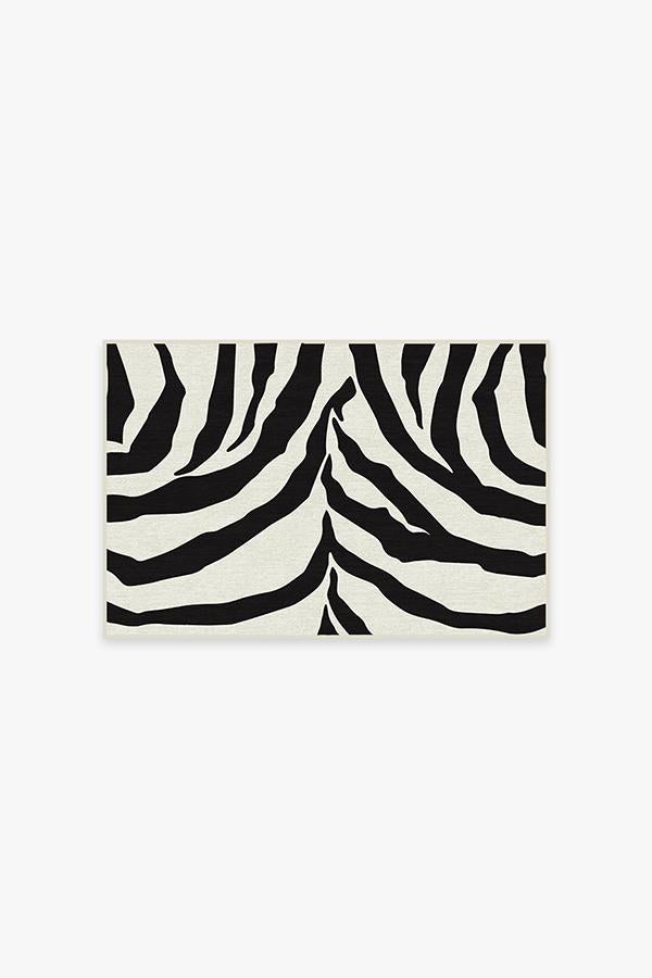 Zebra Black Rug