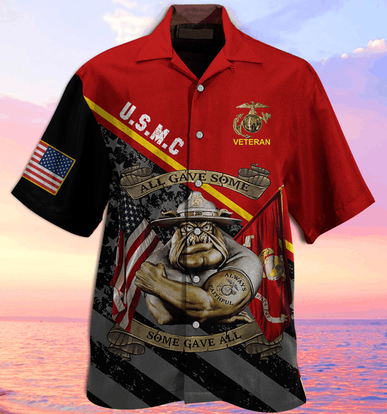 U.S Marine All Gave Some Cool Hawaiian Shirt | For Men & Women | Adult | Hw8457