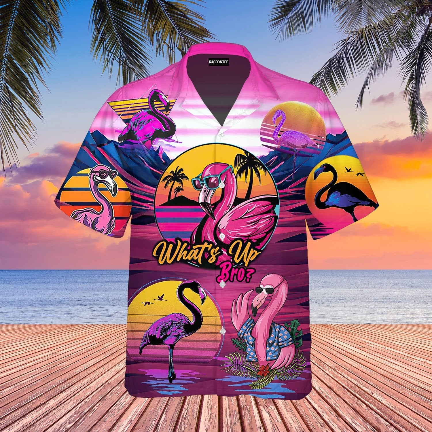 Retro Tropical Flamingo Hawaii Vintage Hawaii Shirt For Men Women Ha55200