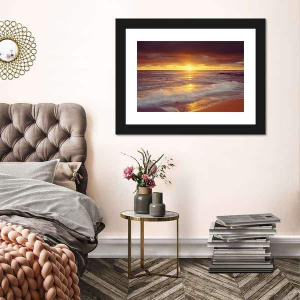 Beach Canvas Pictures Usa California San Diego Sunset Cliffs Beach Wood Wall Decor Home Decor Canvas