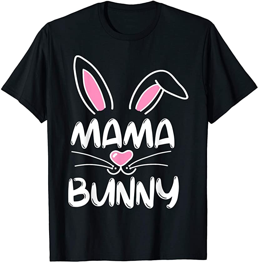 Cute Mama Bunny Easter Pregnant Mom Happy Easter T-Shirt