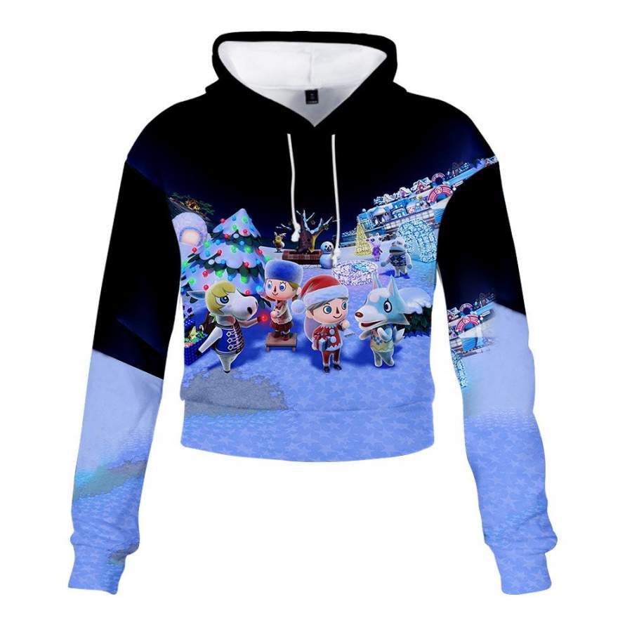 Animal Crossing Adult Short Hoodie Long Sleeve