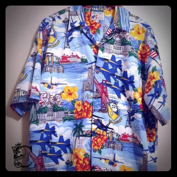 Us Navy Blue Angels Hawaiian Shirt Fleet Week