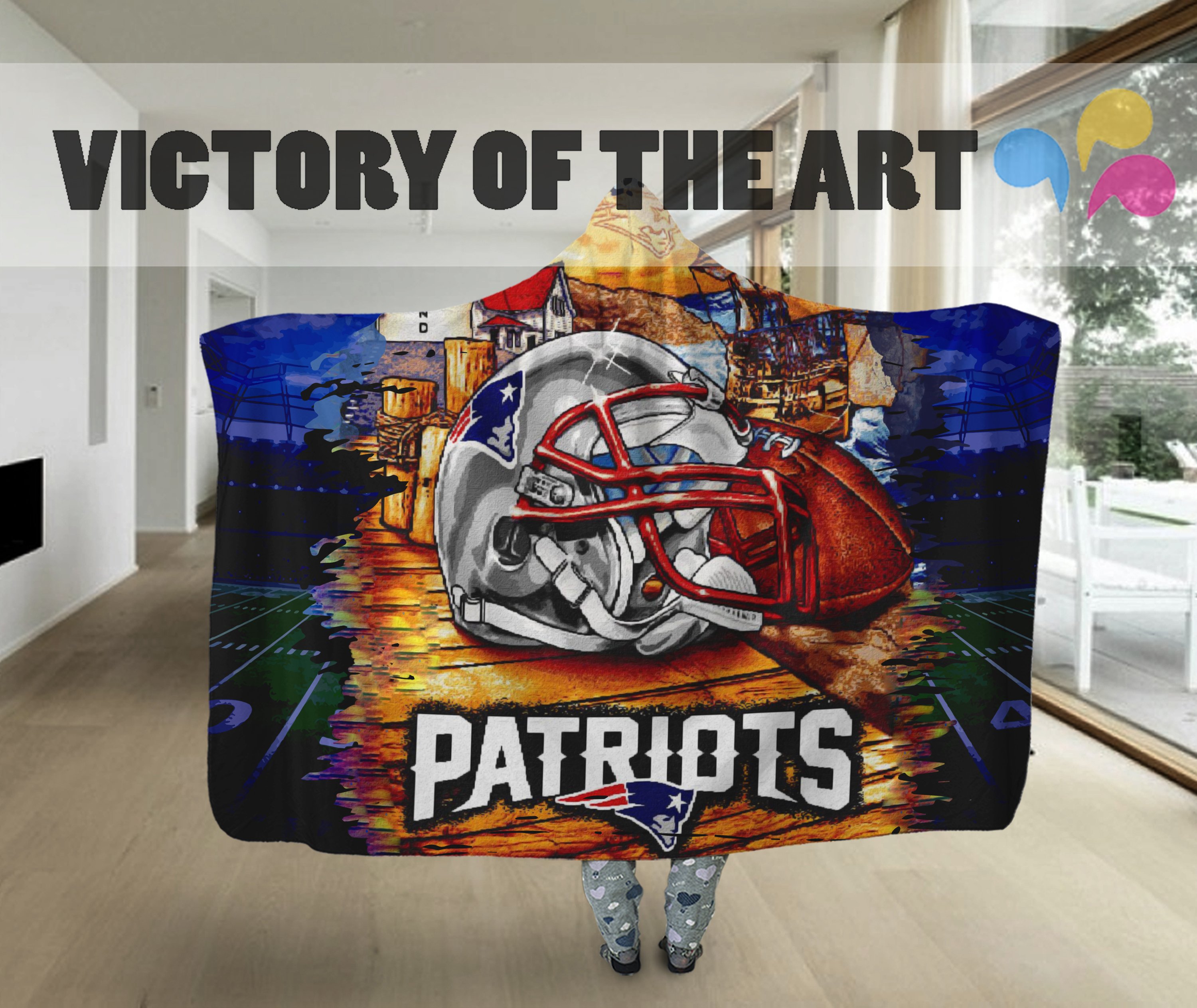 Special Edition New England Patriots Home Field Advantage Hooded Blanket