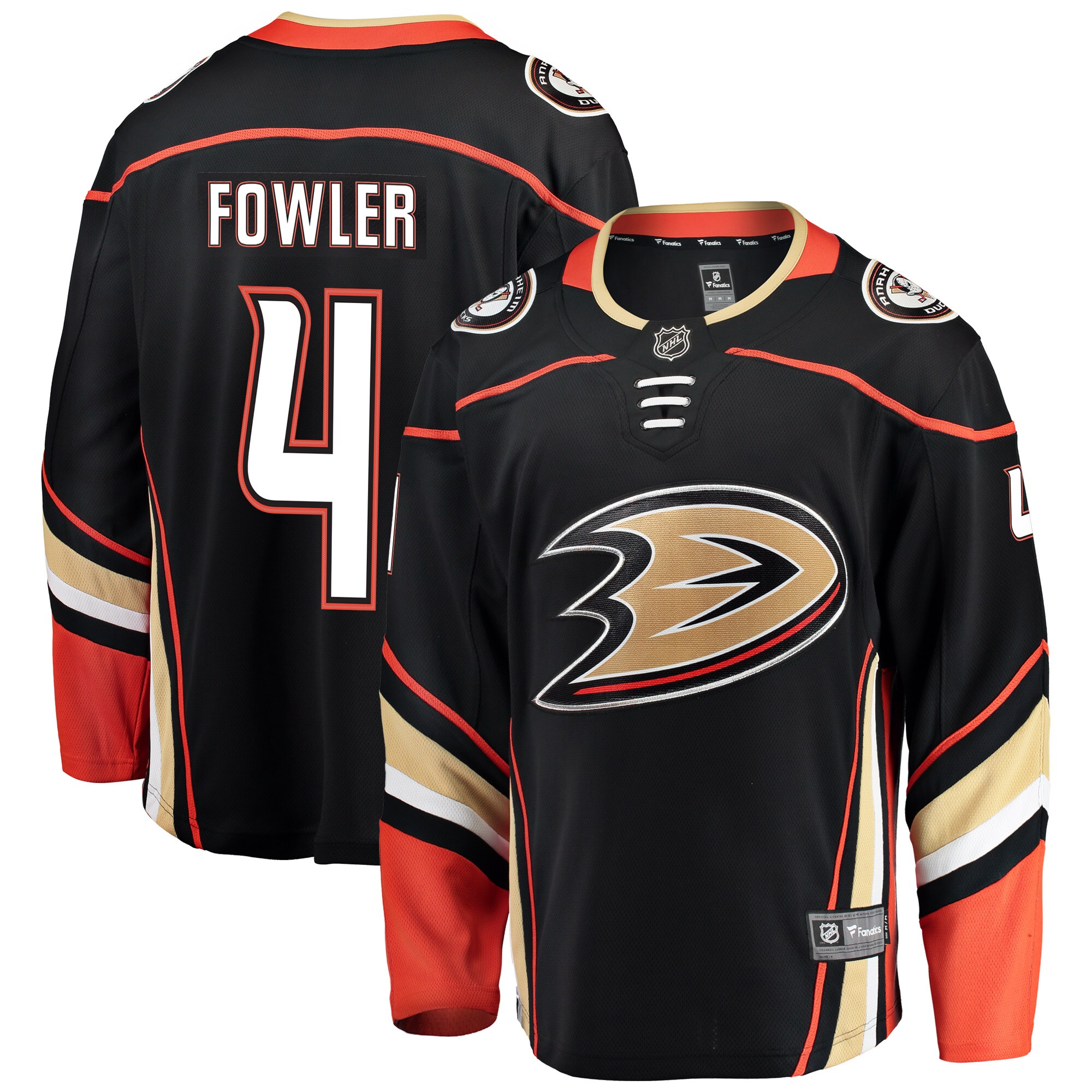 Cam Fowler Anaheim Ducks Branded Breakaway Player Jersey – Black