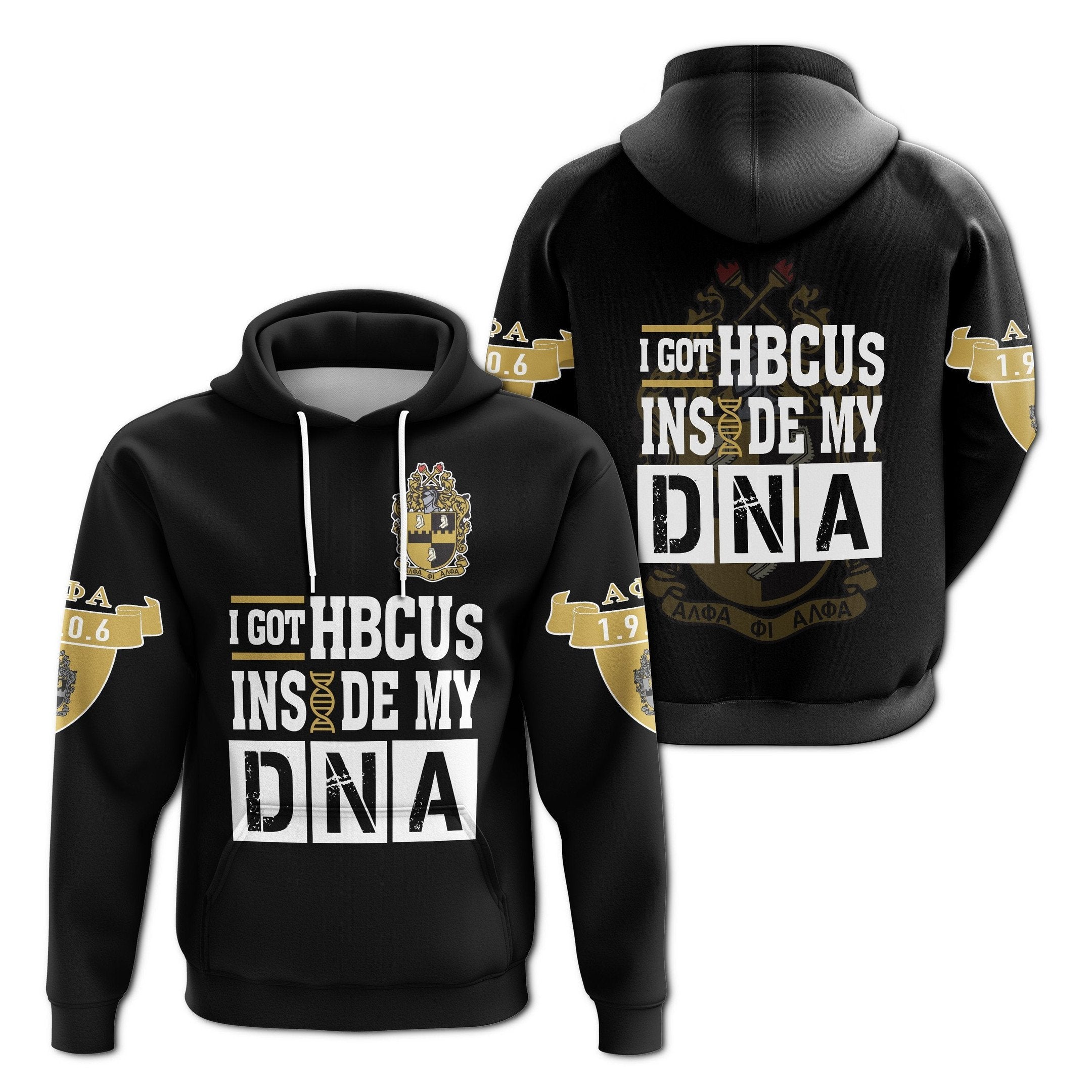 Fraternity Hoodie – Alpha Phi Alpha Hbcu Dna Pullover