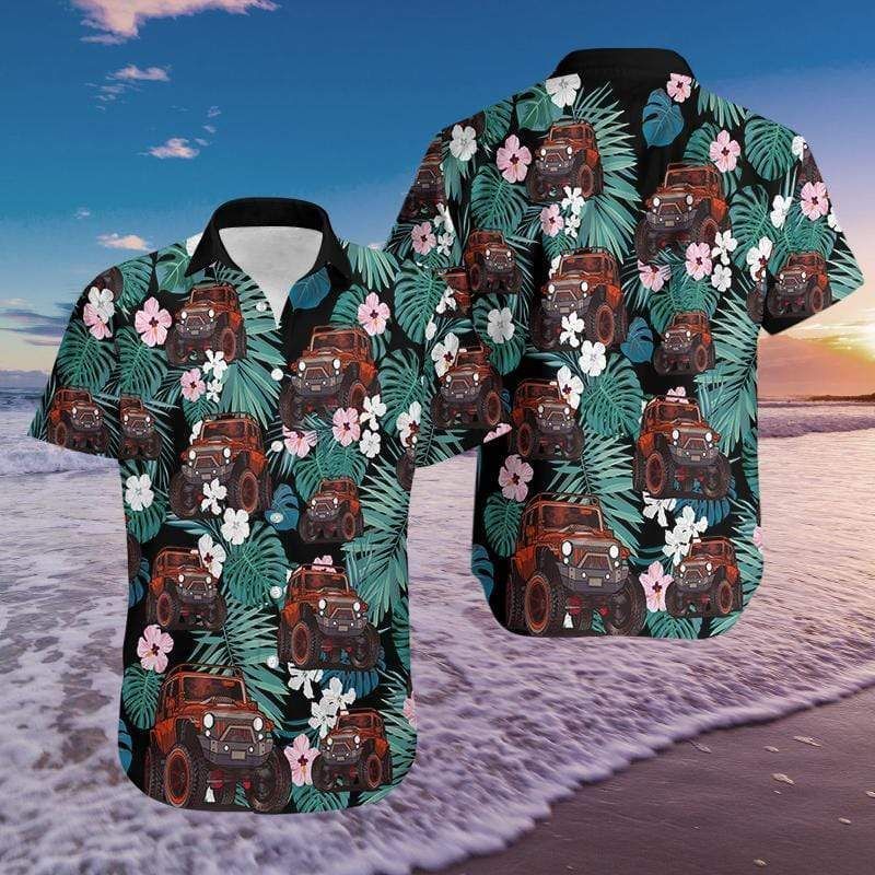 Get Here Amazing Jeep Tropical Hawaii Aloha Shirts Ha70974