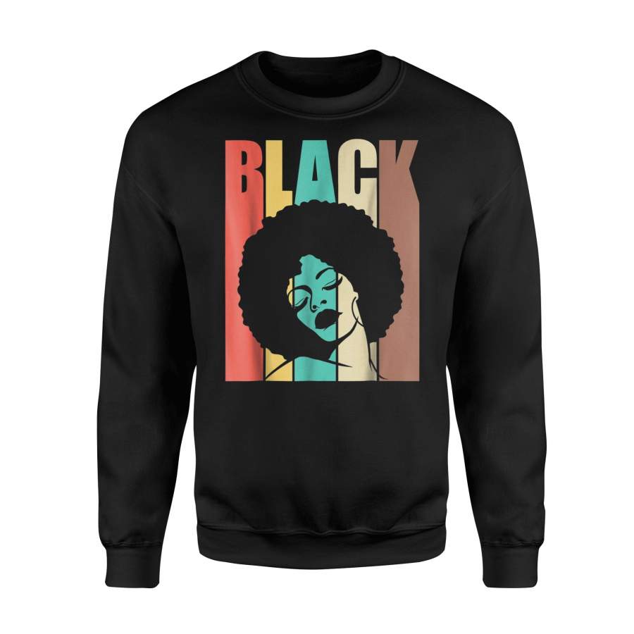 Black Queen Afro Art For Black Goddess Sweatshirt