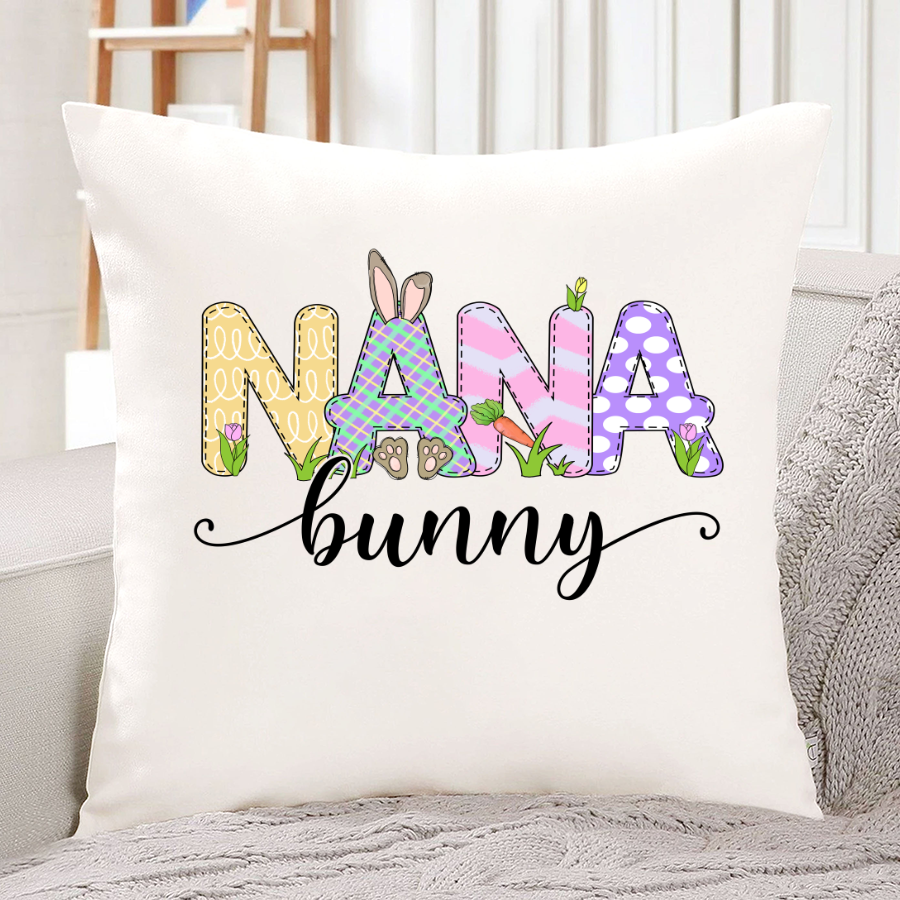 Personalized Nana Bunny Cute Easter Indoor Pillow