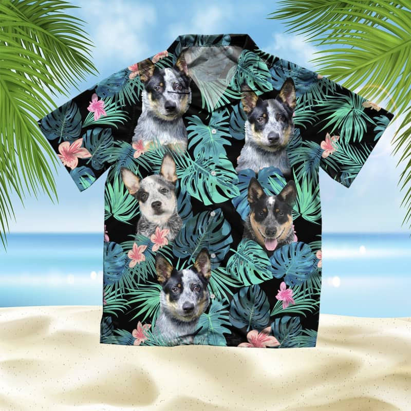 Felacia Australian Cattle Dog Summer Leaves Hawaii Shirt Ha90414