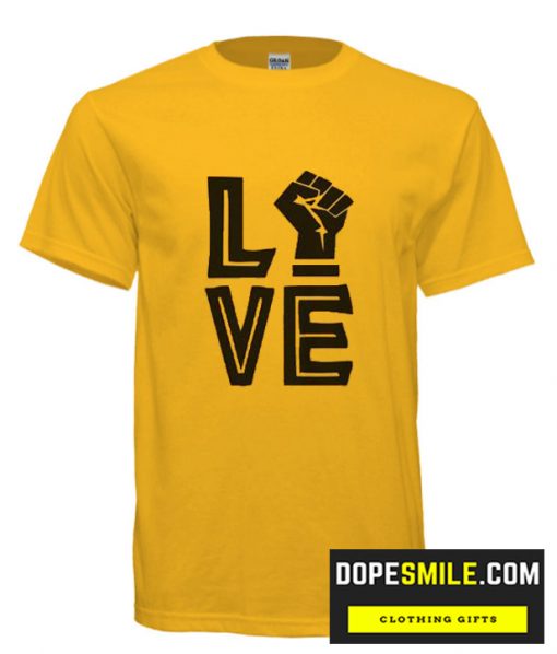 Love with Fist cool  T-shirt