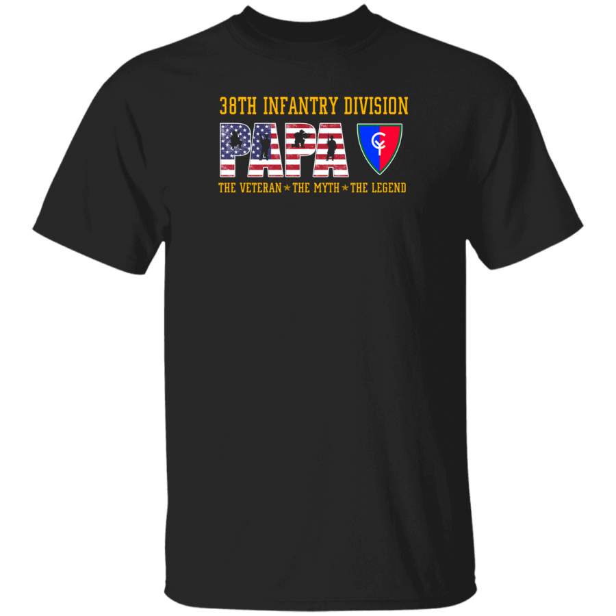 38th Infantry Division Papa The Veteran The Myth The Legend T-Shirt Veterans Day Christmas Gift Mug