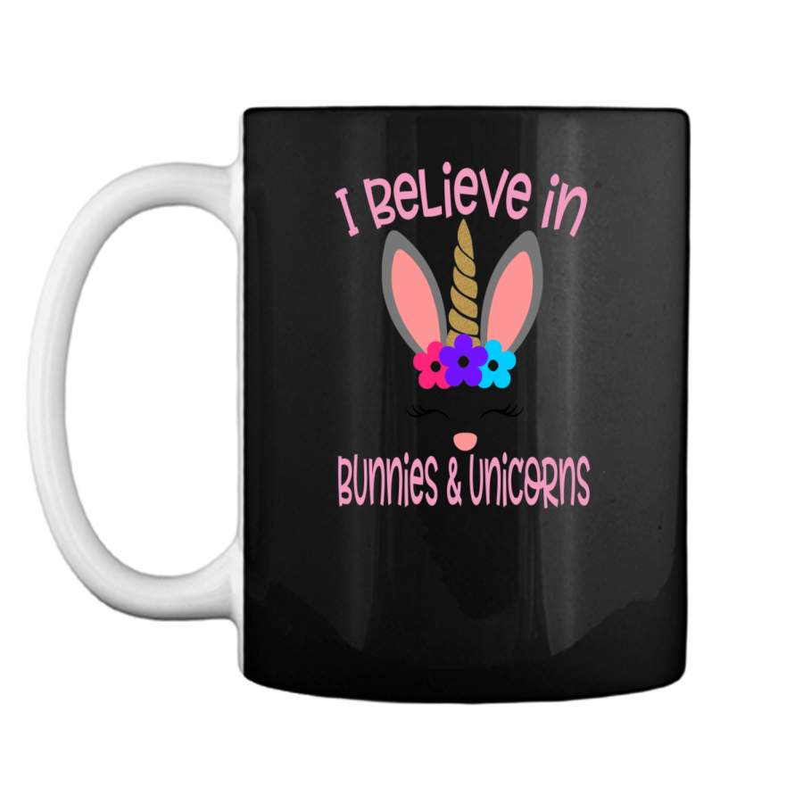 Believe Easter Bunny Unicorn Shirt Cute Easter Gift Mug