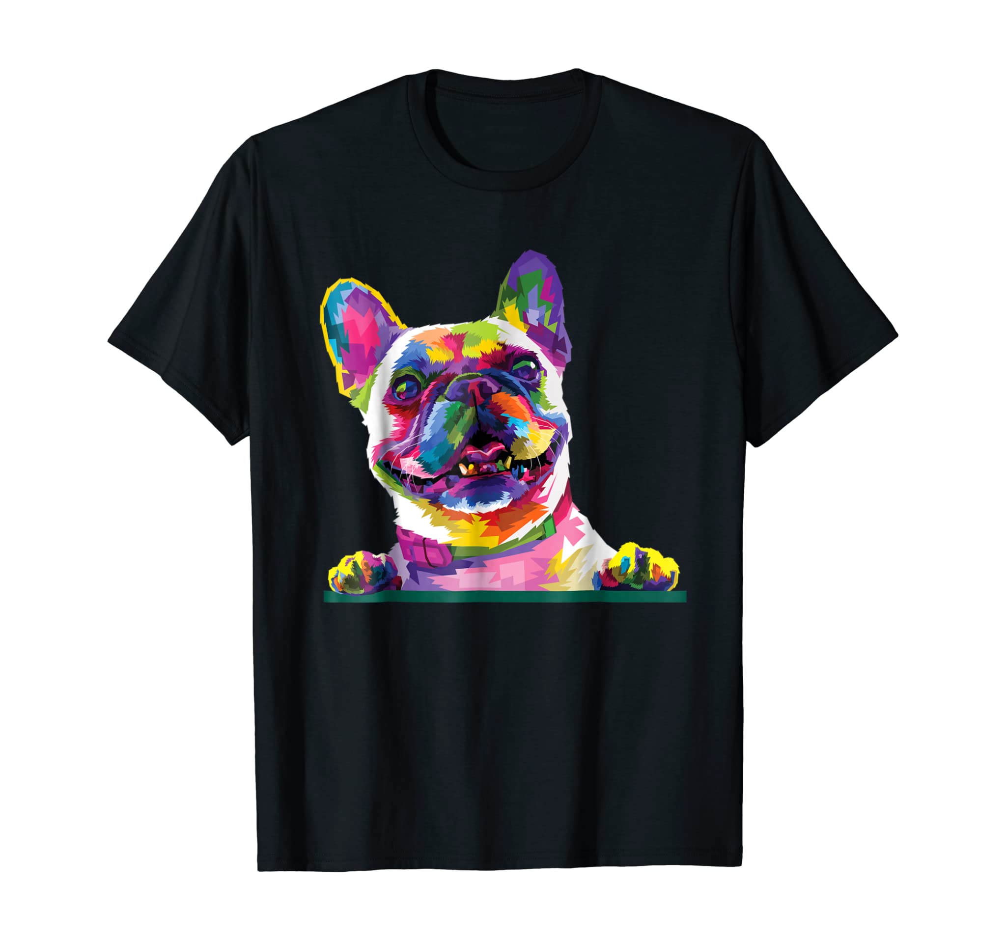 French bulldog Shirt : Colorful Dog Pop Art Style