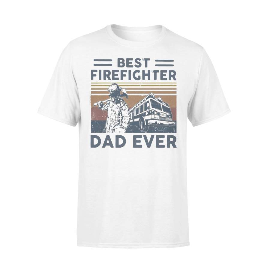 Best Firefighter Dad Ever Vintage T-shirt