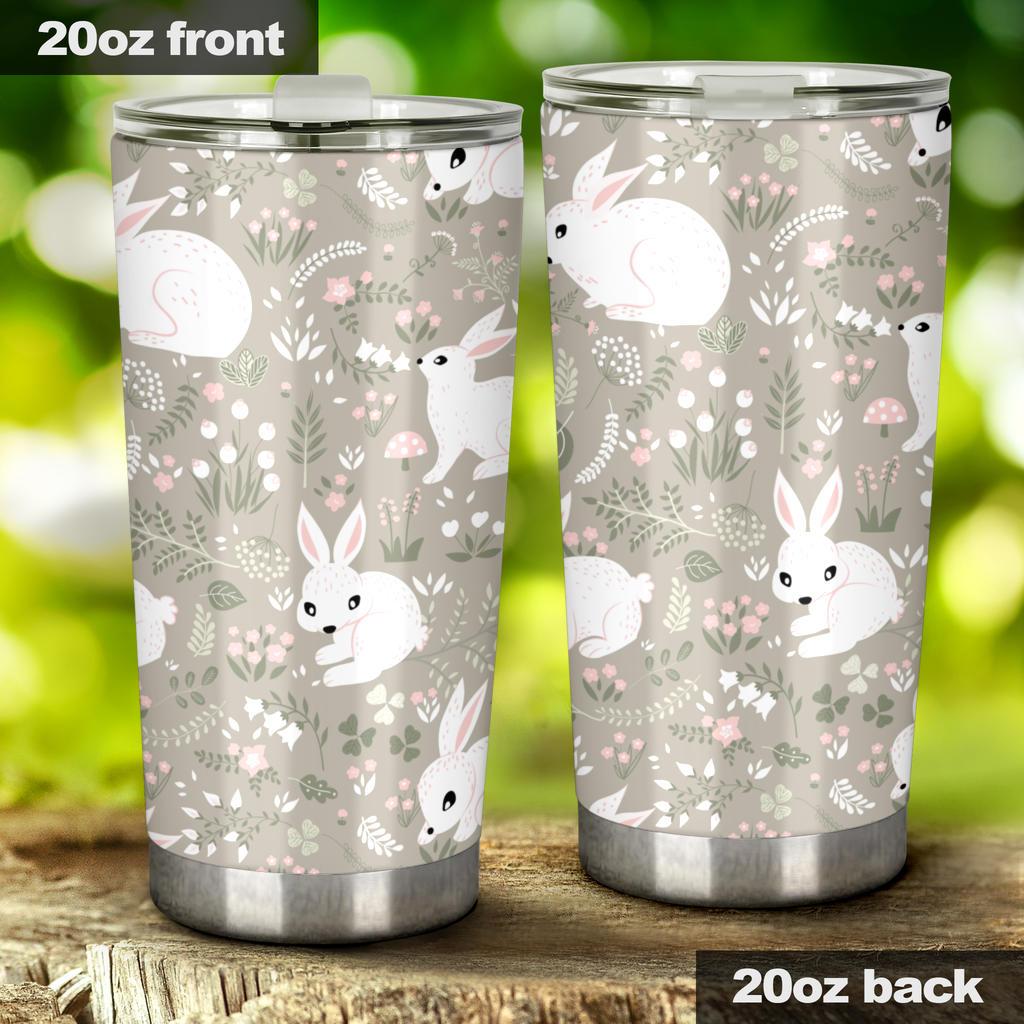 Cute Rabbit Pattern Tumbler