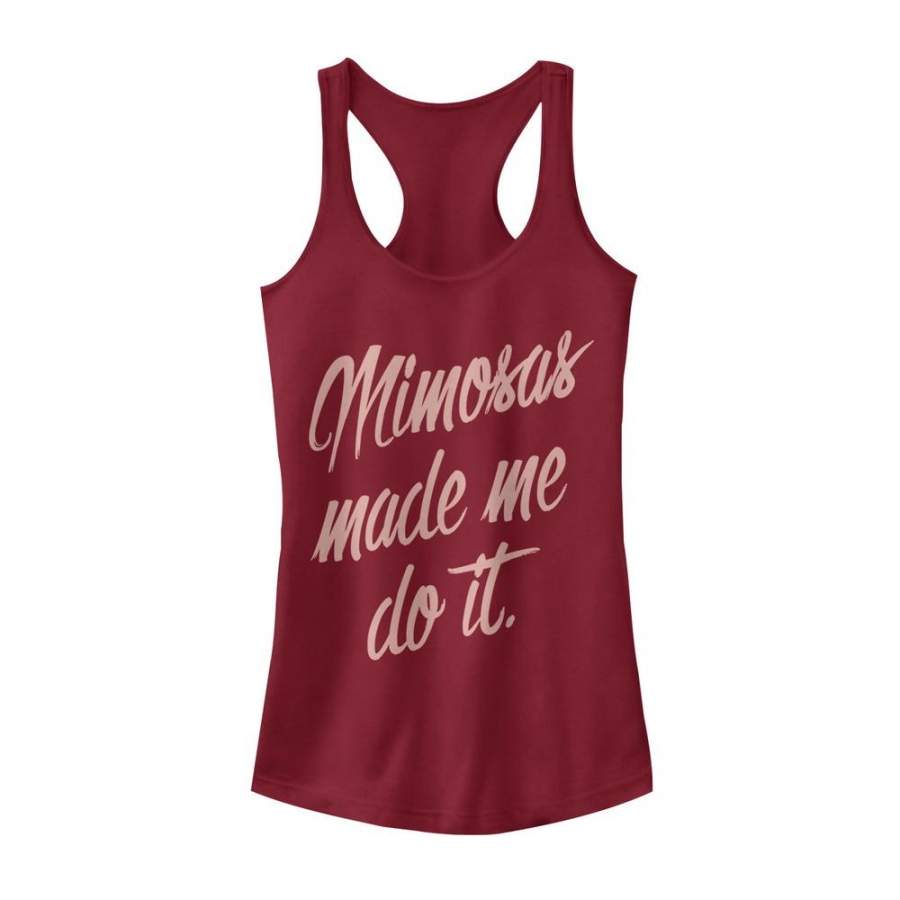 CHIN UP Junior’s Mimosas Made Me  Racerback Tank Scarlet