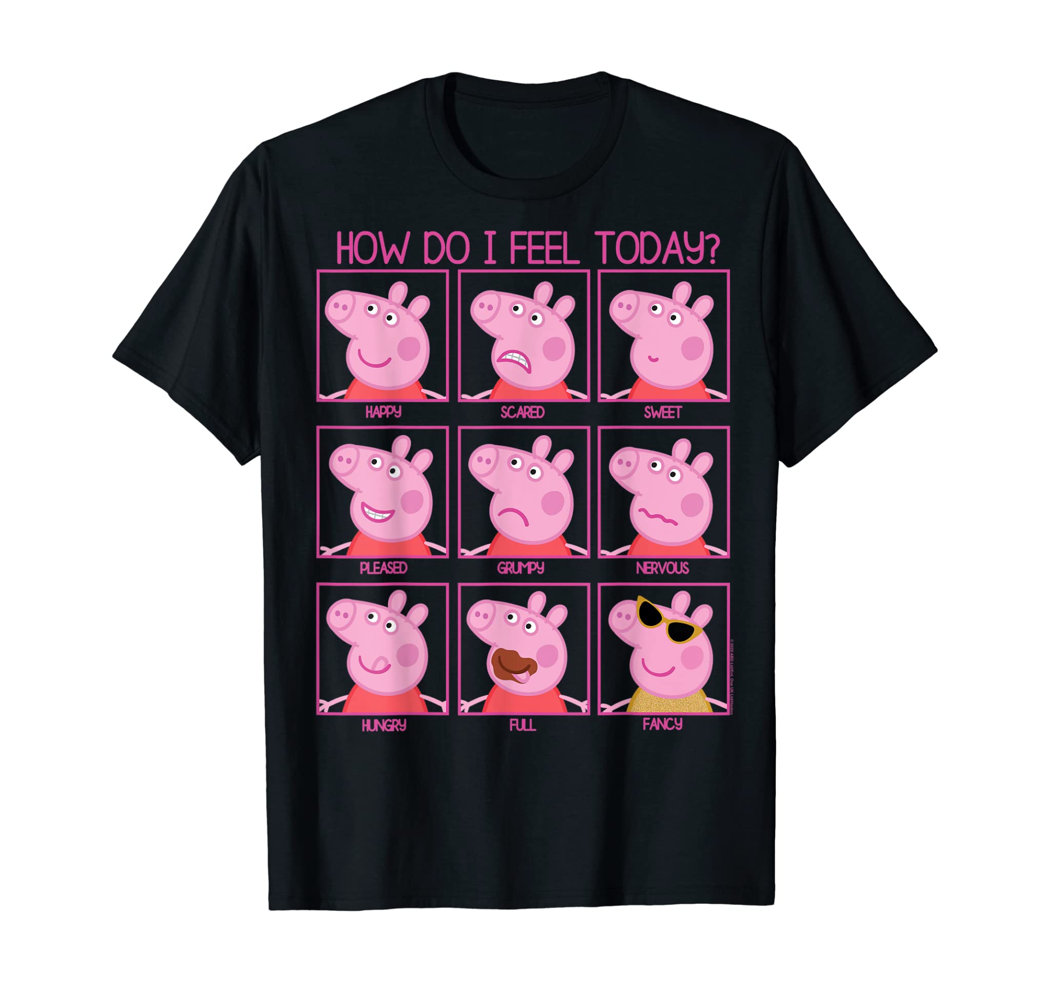 Peppa Pig How Do I Feel Today T-Shirt