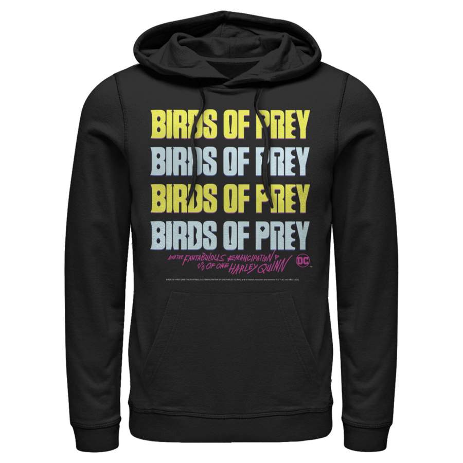 Birds of Prey Men’s Logo Stack  Lightweight Hoodie