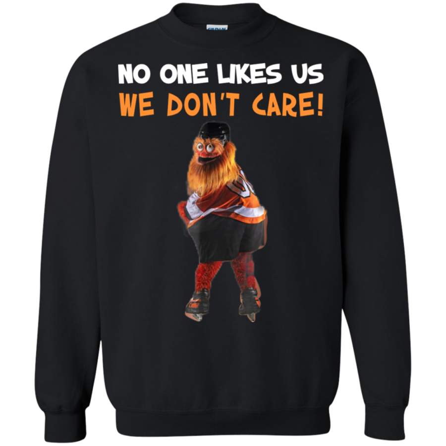 AGR No one Likes Us We Don’t Care – Gritty Philly Mascot Sweatshirt