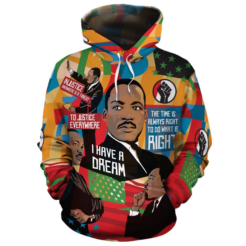 Mlk Vintage Poster Art All-Over Hoodie