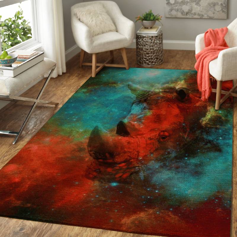 Rhino – Space Animals Area Rug Carpet