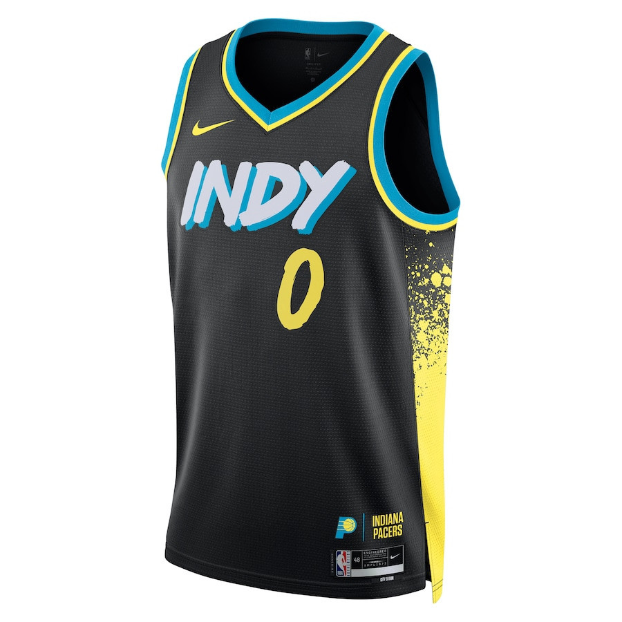 Tyrese Haliburton 0 Indiana Pacers 2023/24 City Edition Swingman Jersey
