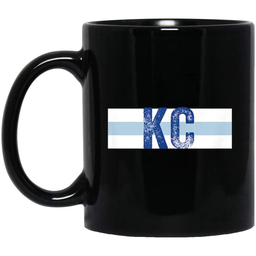 KC Royal Blue Kansas City Classic Baseball Stripes Kc Fans Mug