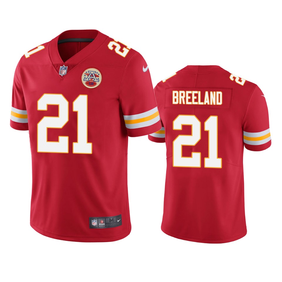 Bashaud Breeland Kansas City Chiefs Red Vapor Limited Jersey