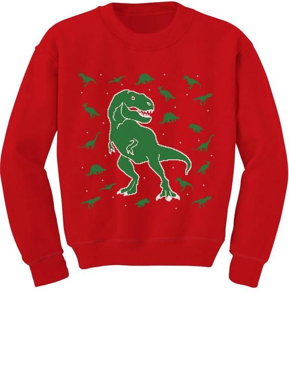 Chaos Dinosaur Ugly Christmas Toddler Sweatshirt