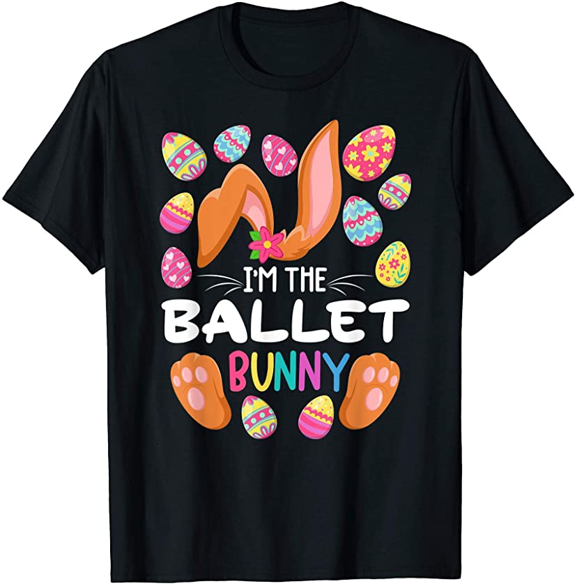 Cute Top I Ballet Bunny I Matching Family Easter Pajamas T-Shirt