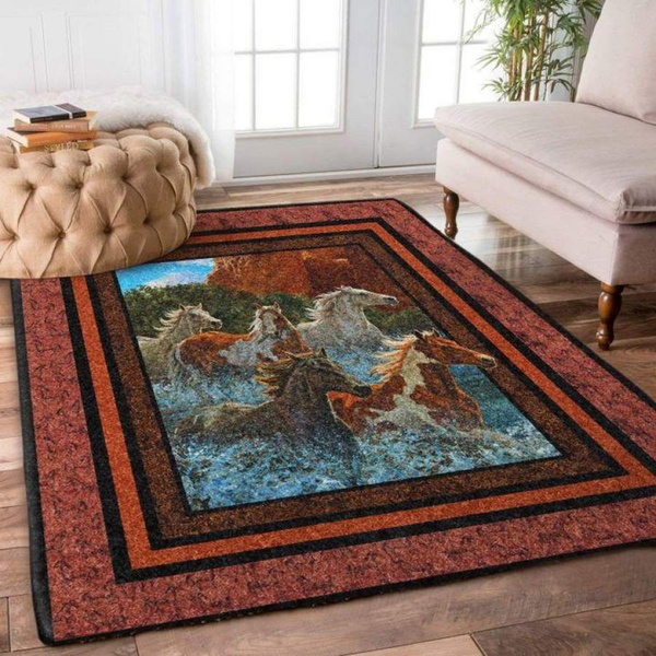 Custom Areas Rug Horse 3 Rug - Gift For Family